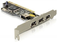 Delock 4 Port FireWire PCI Card (89165)